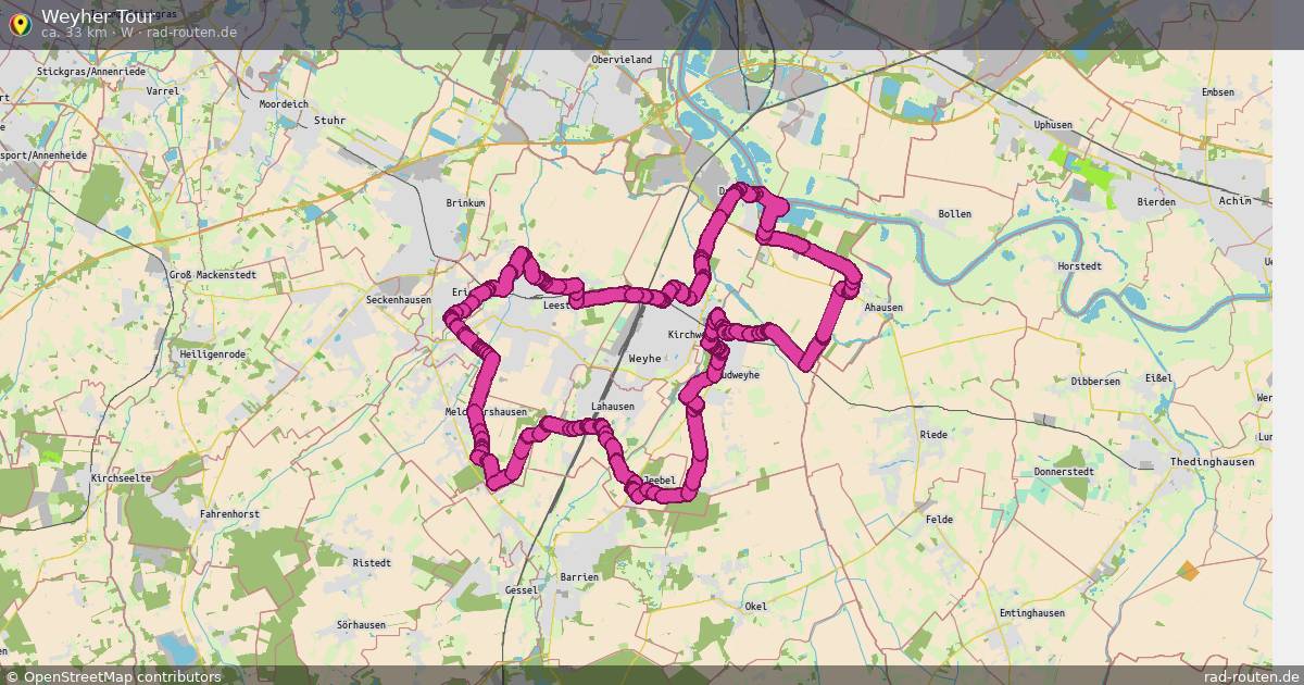Weyher Tour (W) – Fernradroute auf Rad-Routen.de