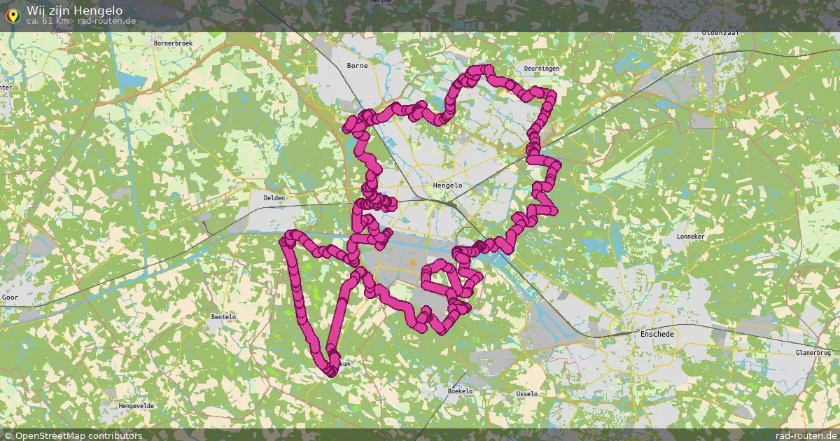 Wij zijn Hengelo – Fernradroute auf Rad-Routen.de