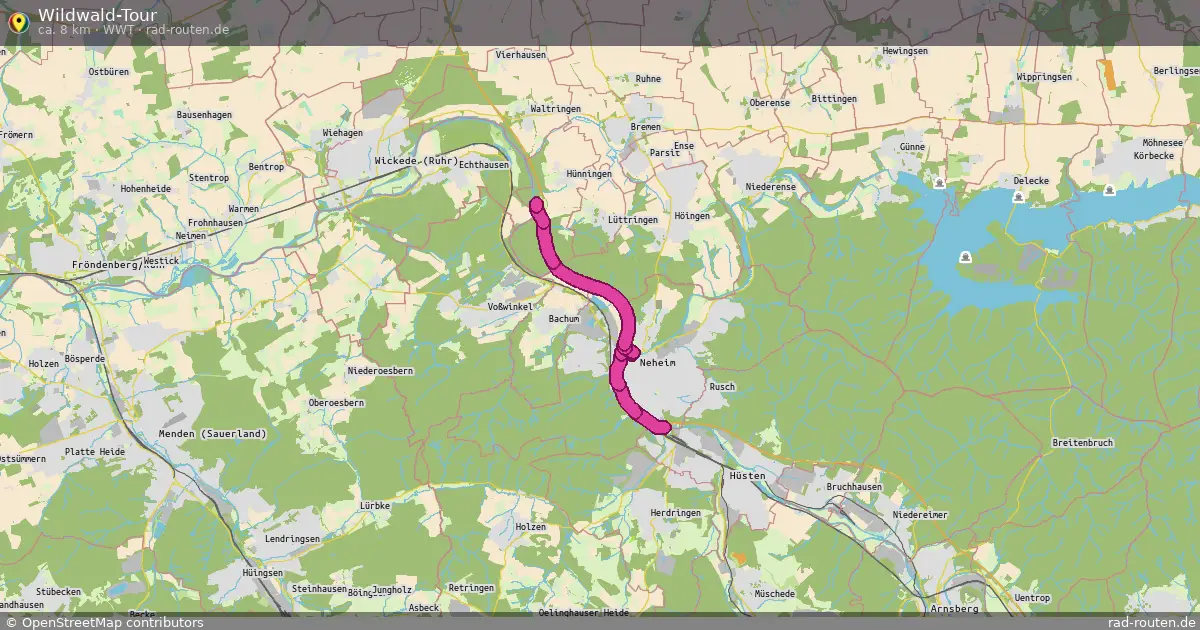 Wildwald-Tour (WWT) – Fernradroute auf Rad-Routen.de