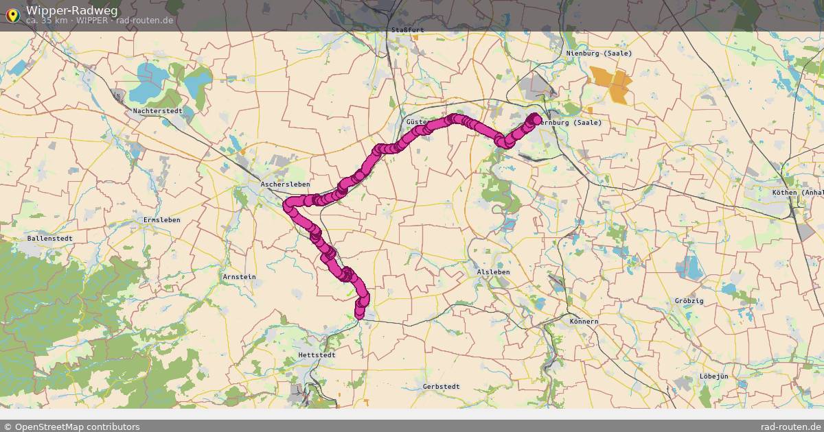 Wipper-Radweg (WippeR) – Fernradroute auf Rad-Routen.de