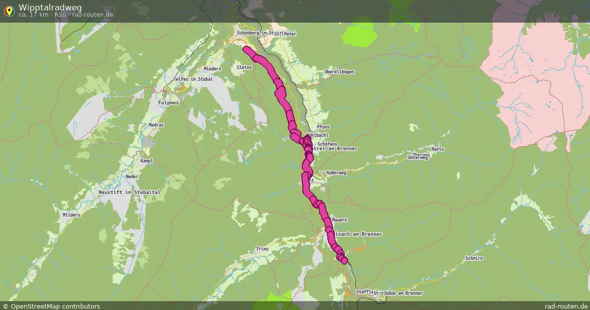 Wipptalradweg (R30) – Fernradroute auf Rad-Routen.de