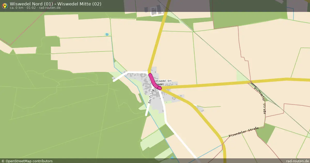 Wiswedel Nord (01) - Wiswedel Mitte (02) (01-02) – Fernradroute auf Rad-Routen.de