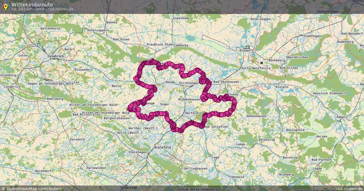 Wittekindsroute (WKR) – Fernradroute auf Rad-Routen.de