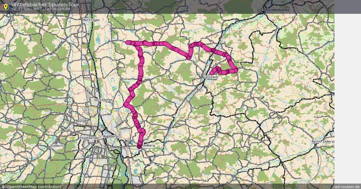 Wittelsbacher Spuren-Tour (WST) – Fernradroute auf Rad-Routen.de