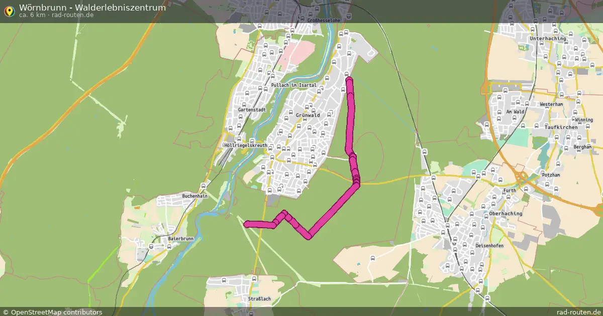 Wörnbrunn - Walderlebniszentrum – Fernradroute auf Rad-Routen.de