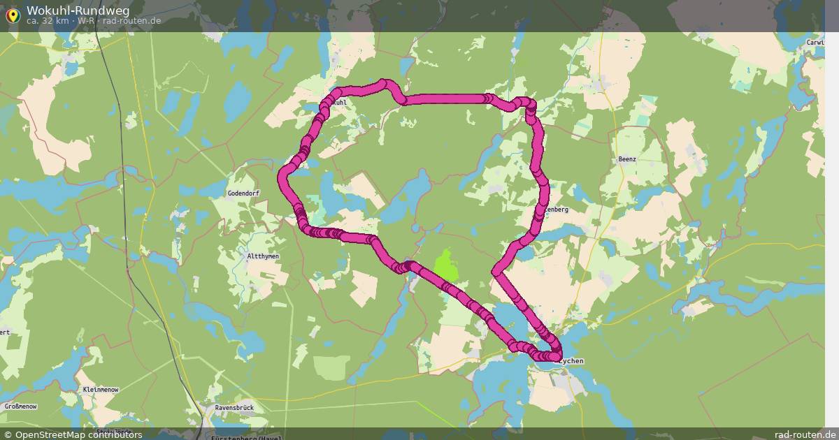 Wokuhl-Rundweg (W-R) – Fernradroute auf Rad-Routen.de