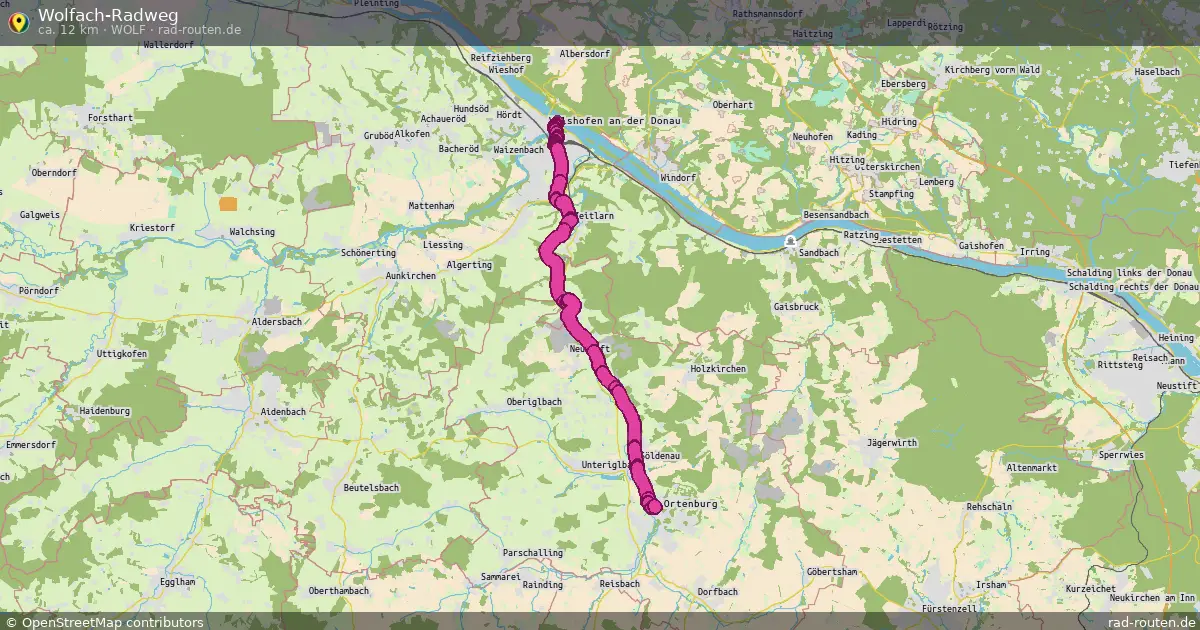 Wolfach-Radweg (Wolf) – Fernradroute auf Rad-Routen.de