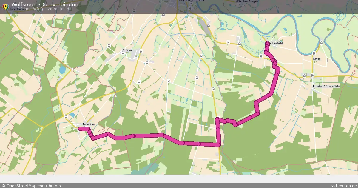 Wolfsroute-Querverbindung (WR-Q) – Fernradroute auf Rad-Routen.de