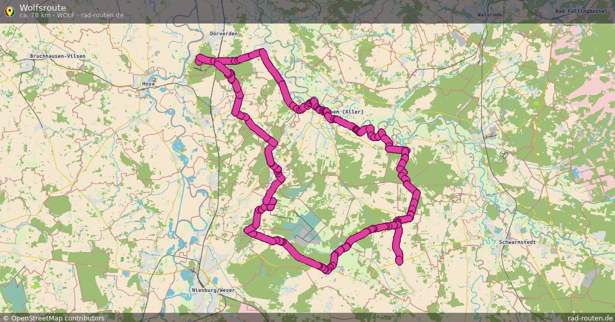Wolfsroute (Wolf) – Fernradroute auf Rad-Routen.de