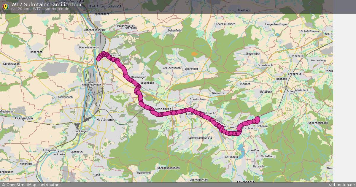 WT7 Sulmtaler Familientour (WT7) – Fernradroute auf Rad-Routen.de