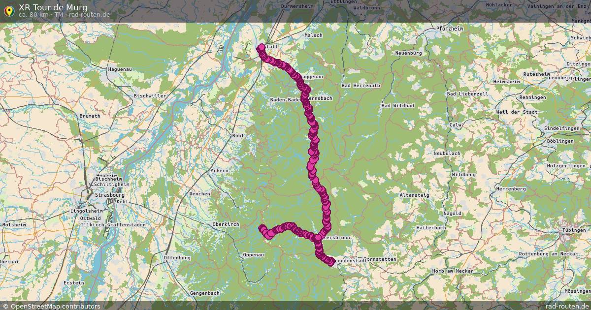 XR Tour de Murg (TM) – Fernradroute auf Rad-Routen.de