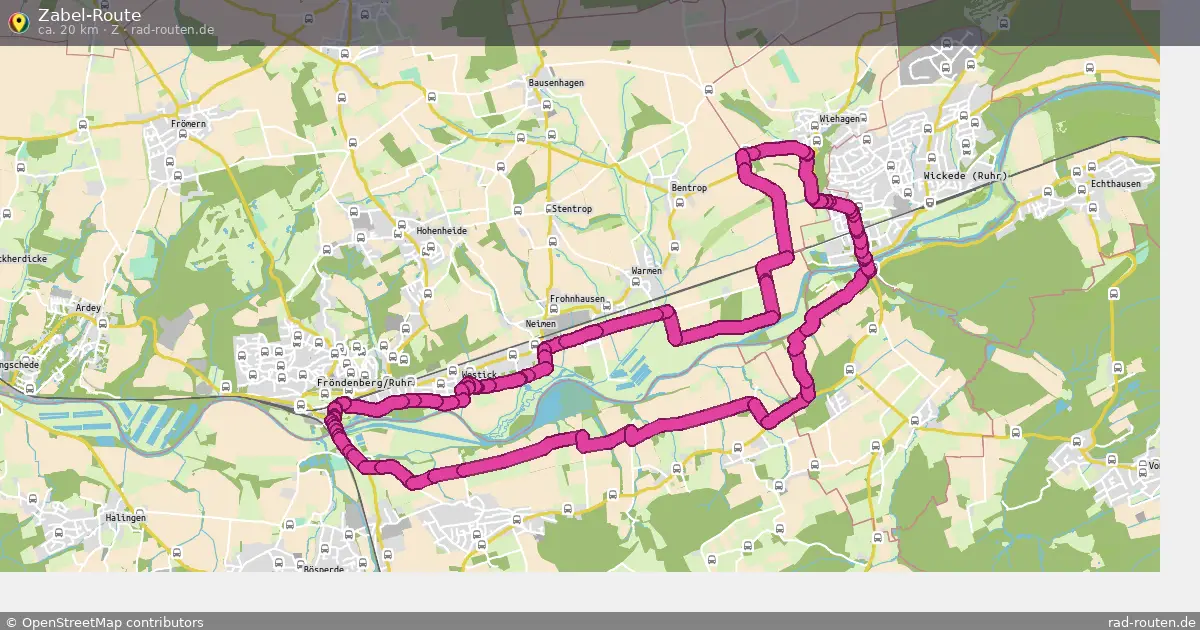 Zabel-Route (Z) – Fernradroute auf Rad-Routen.de