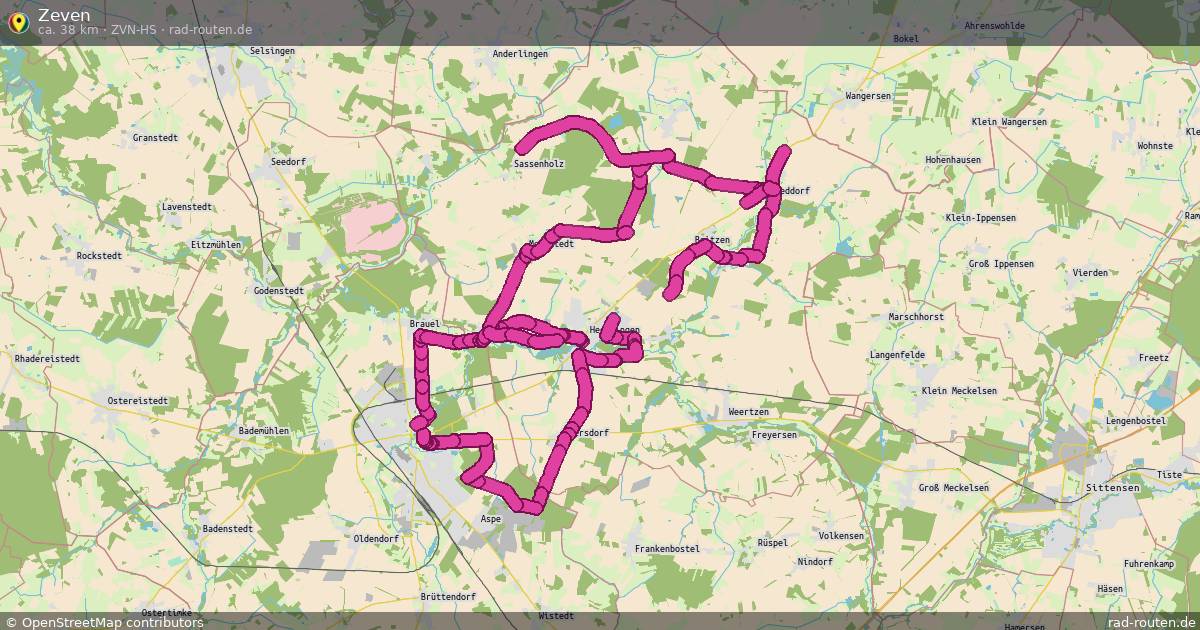 Zeven (ZVN-HS) – Fernradroute auf Rad-Routen.de