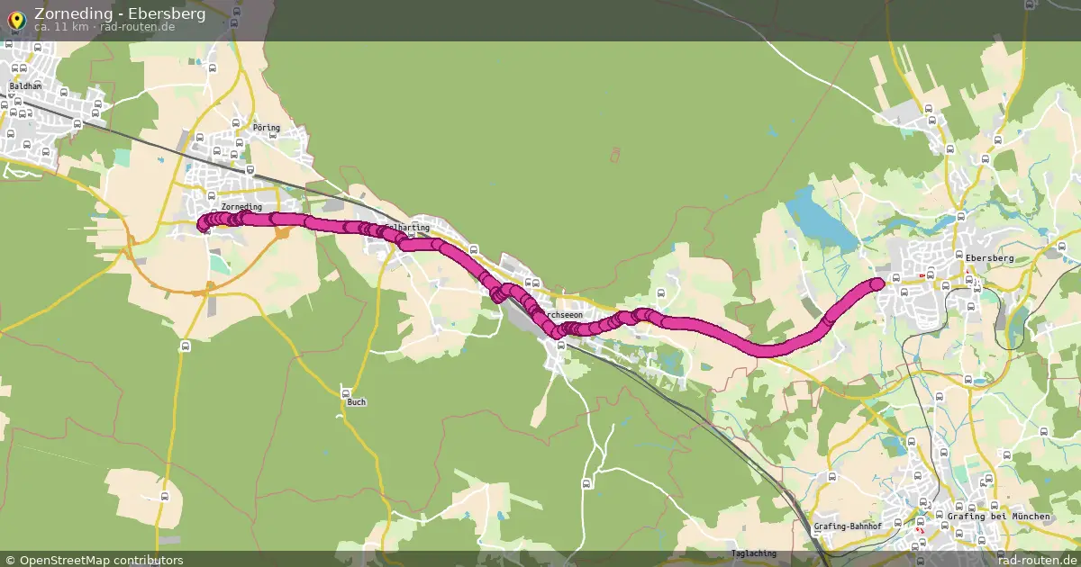Zorneding - Ebersberg – Fernradroute auf Rad-Routen.de