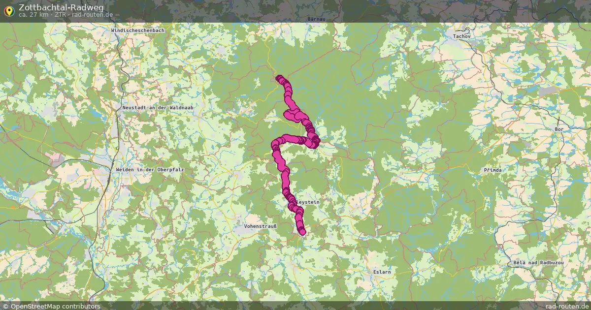 Zottbachtal-Radweg (ZTR) – Fernradroute auf Rad-Routen.de