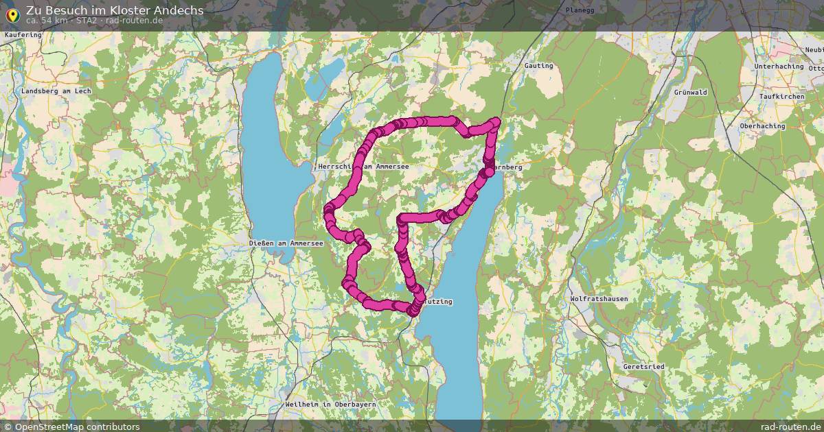 Zu Besuch im Kloster Andechs (Sta2) – Fernradroute auf Rad-Routen.de