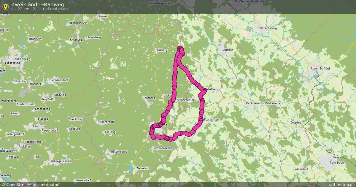 Zwei-Länder-Radweg (2Lä) – Fernradroute auf Rad-Routen.de