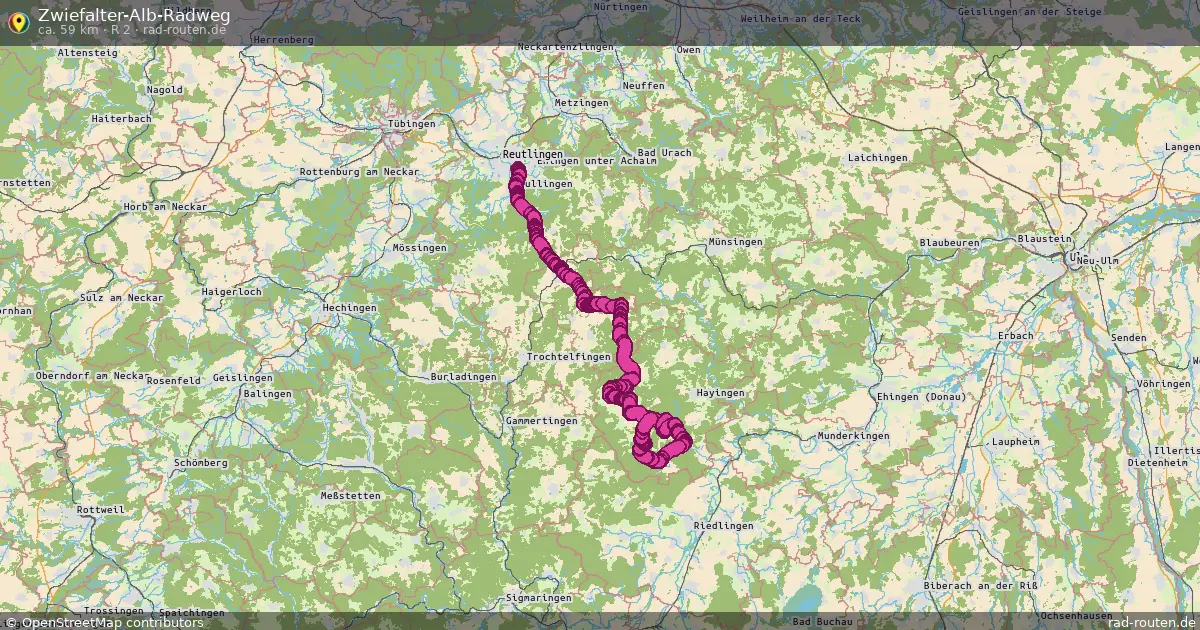 Zwiefalter-Alb-Radweg (R 2) – Fernradroute auf Rad-Routen.de